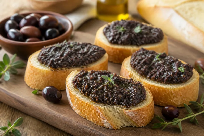 Toast à la tapenade