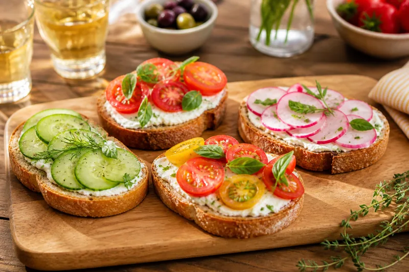 Toasts faciles, frais et rapides