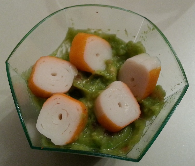 verrine guacamole surimi